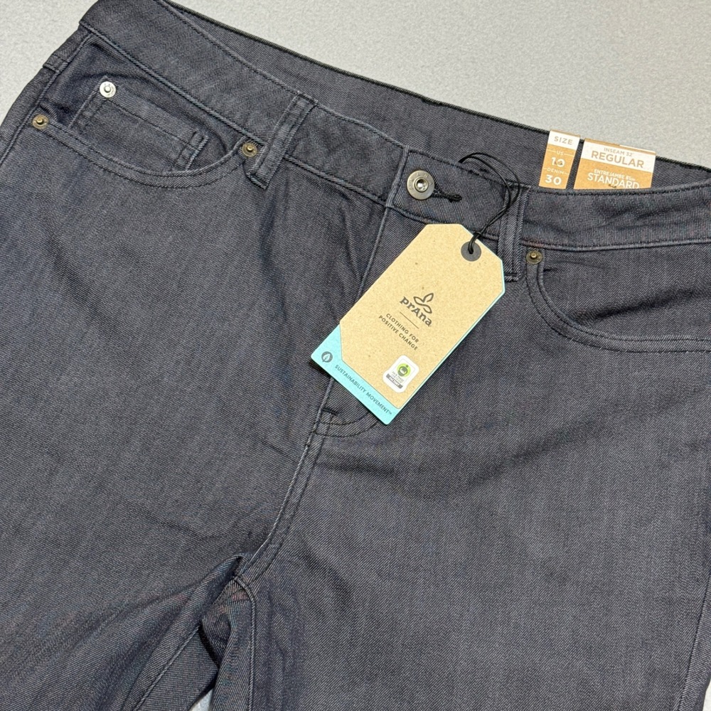 PRANA Kayla High Rise‎ Jeans Womens 10 RG Denim Solid Stretch Organic Cotton